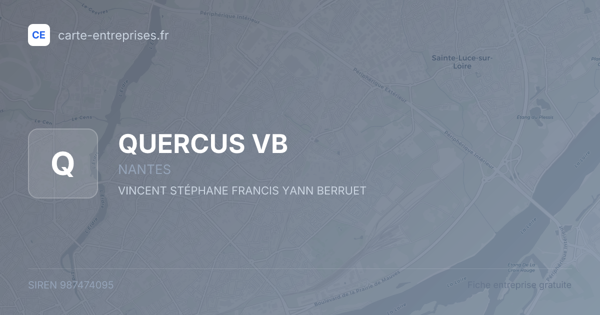 QUERCUS VB — 987474095 — fiche entreprise