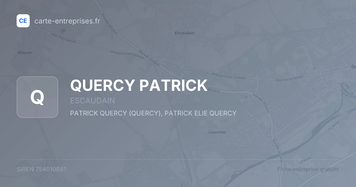 QUERCY PATRICK — 754010841 — fiche entreprise