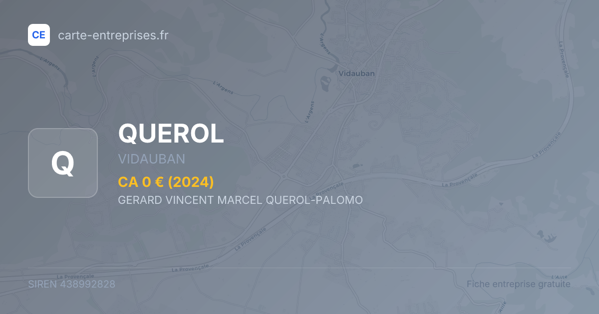 QUEROL — 438992828 — fiche entreprise