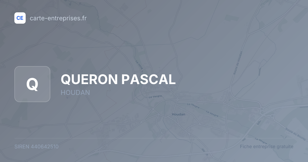 QUERON PASCAL — 440642510 — fiche entreprise