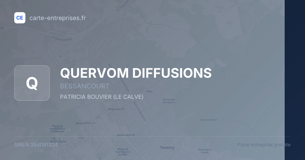 QUERVOM DIFFUSIONS — 354091324 — fiche entreprise