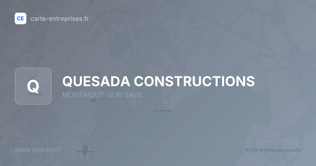 QUESADA CONSTRUCTIONS — 420449407 — fiche entreprise