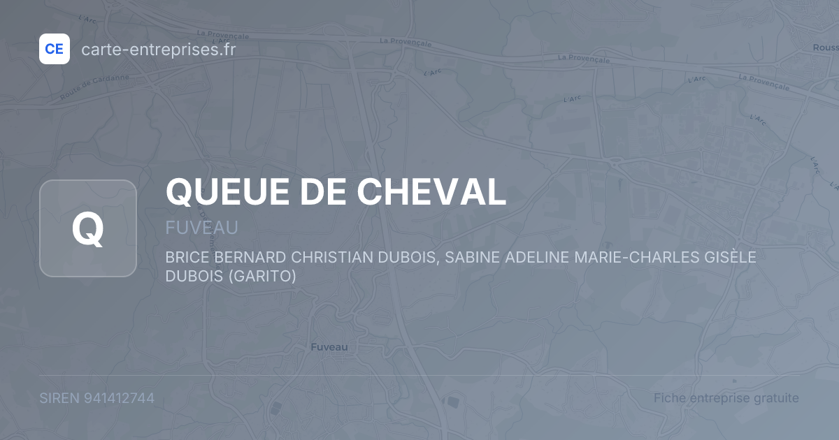 QUEUE DE CHEVAL — 941412744 — fiche entreprise