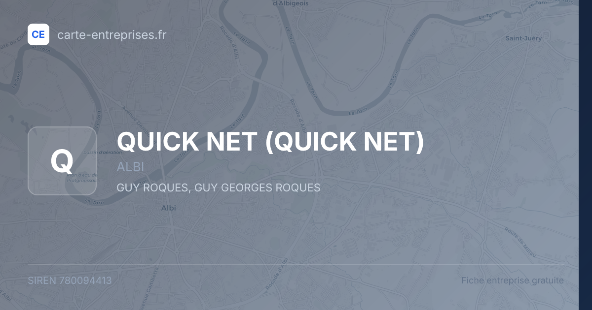 QUICK NET — 780094413 — fiche entreprise