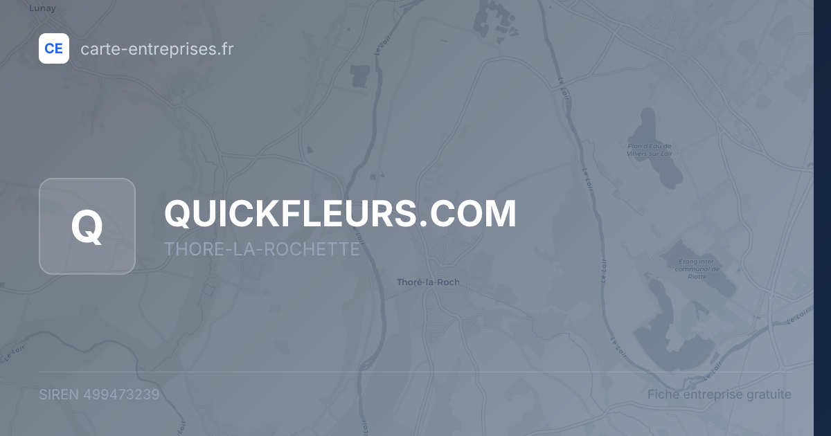 QUICKFLEURS.COM — 499473239 — fiche entreprise