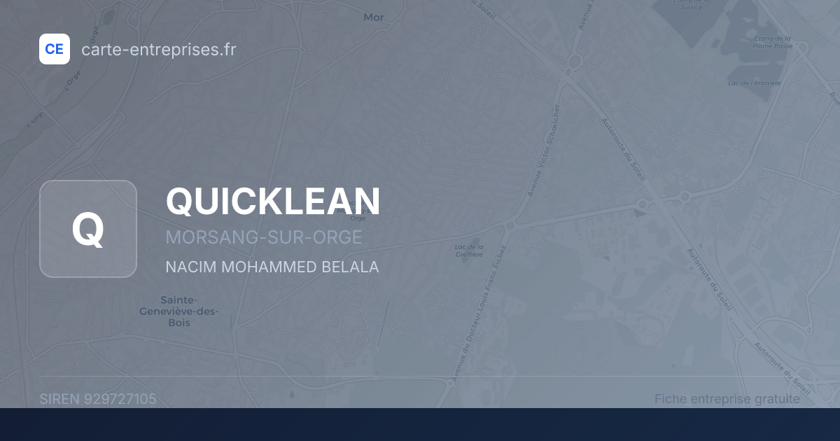 QUICKLEAN — 929727105 — fiche entreprise