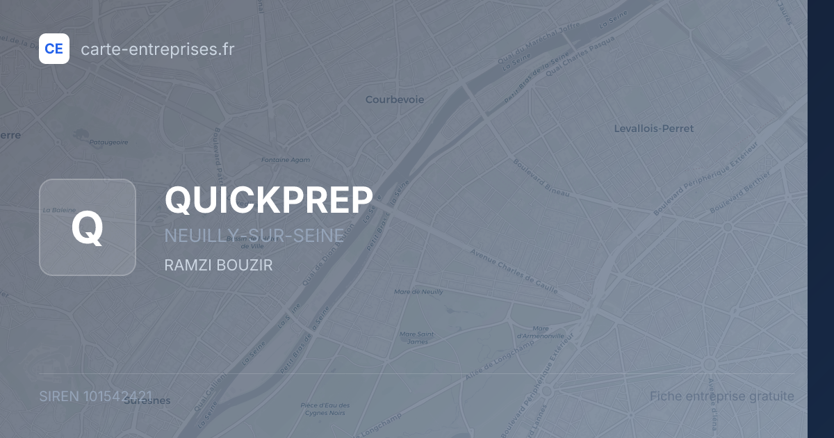 QUICKPREP — 101542421 — fiche entreprise