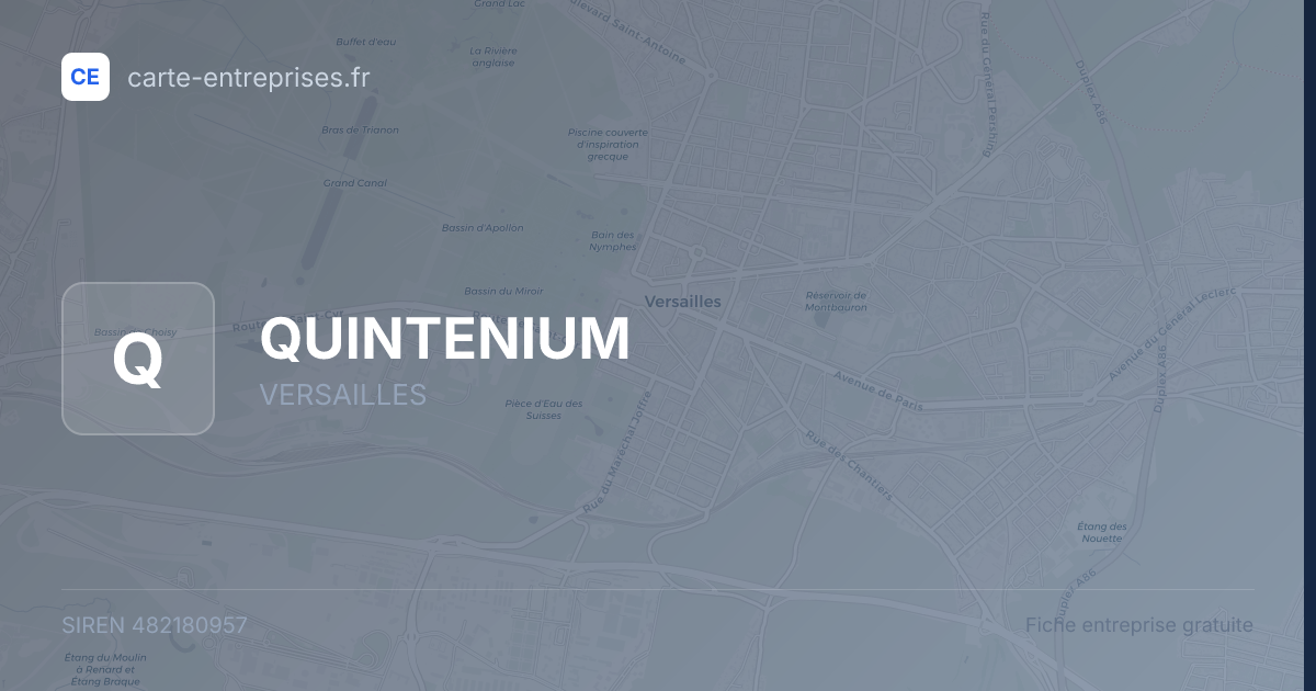 QUINTENIUM — 482180957 — fiche entreprise