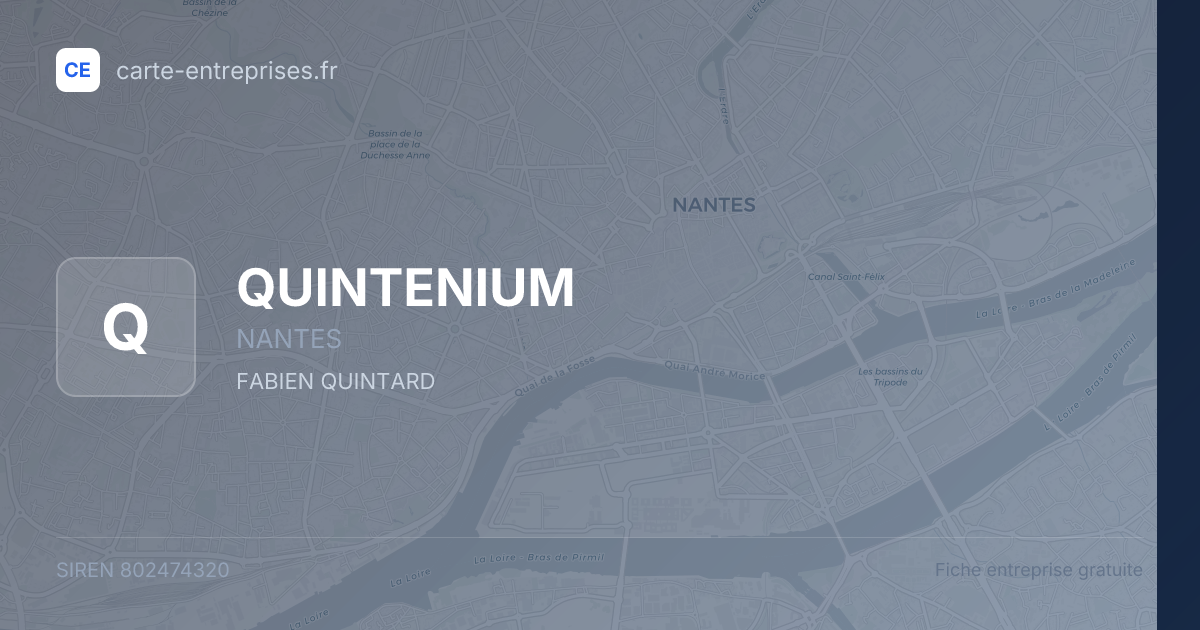 QUINTENIUM — 802474320 — fiche entreprise