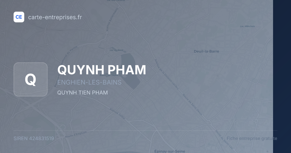 QUYNH PHAM — 424831519 — fiche entreprise
