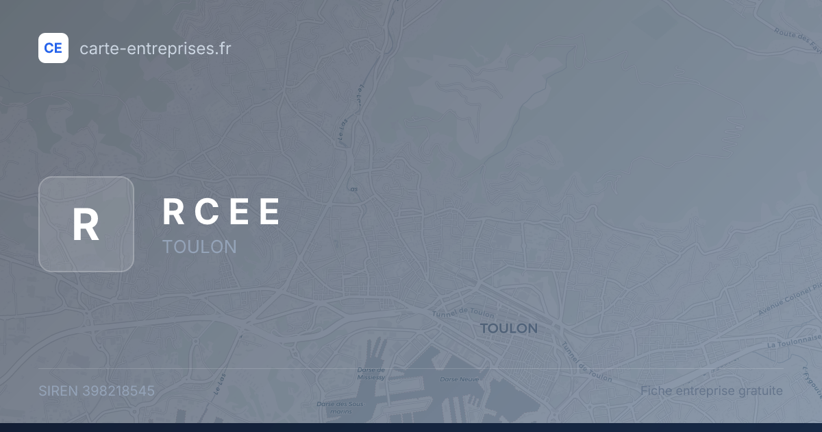 R C E E — 398218545 — fiche entreprise