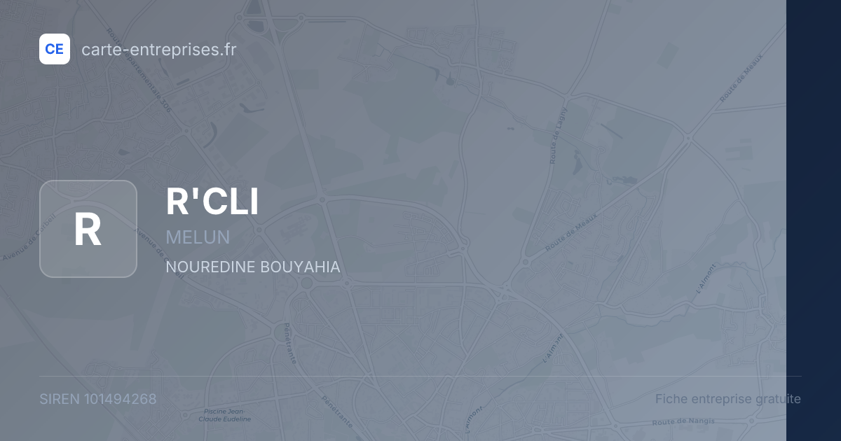 R'CLI — 101494268 — fiche entreprise