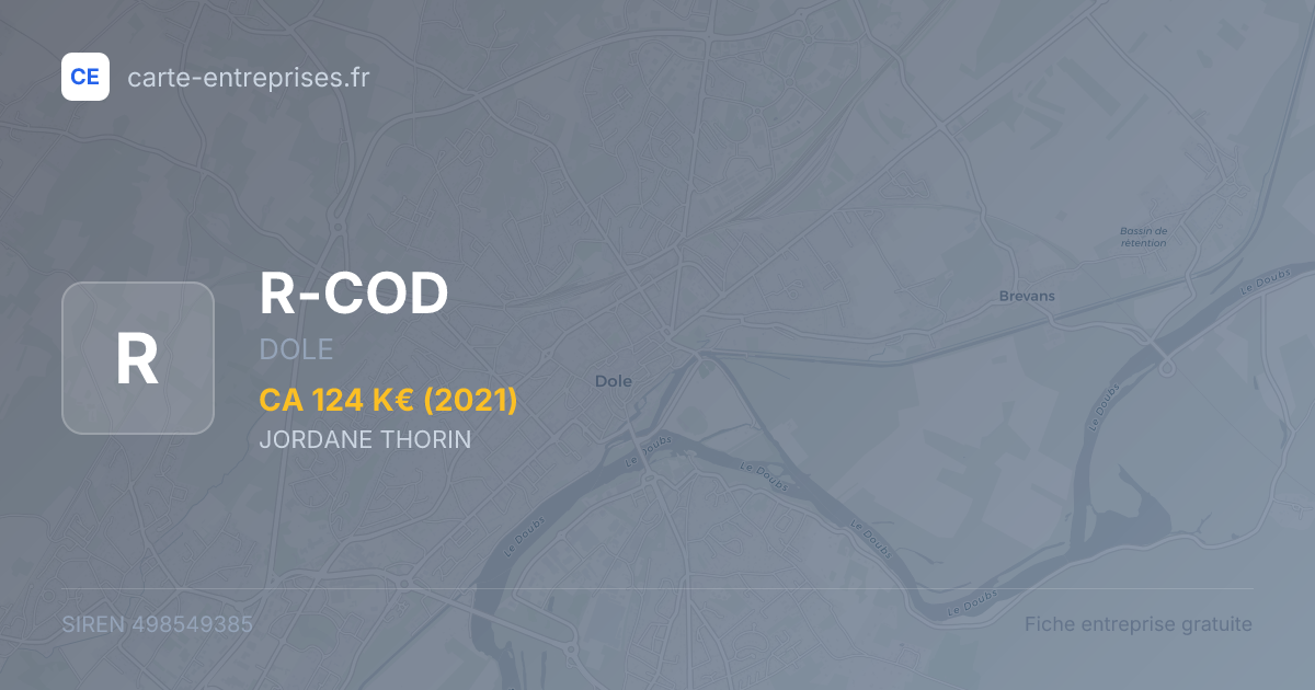 R-COD — 498549385 — fiche entreprise