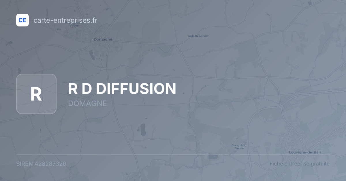 R D DIFFUSION — 428287320 — fiche entreprise