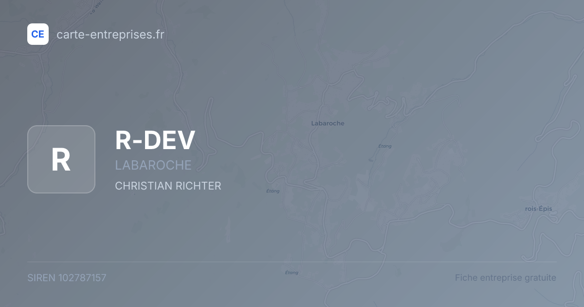 R-DEV — 102787157 — fiche entreprise