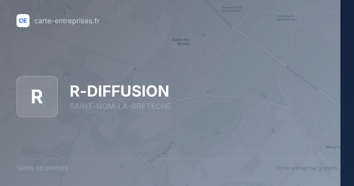 R-DIFFUSION — 482694585 — fiche entreprise