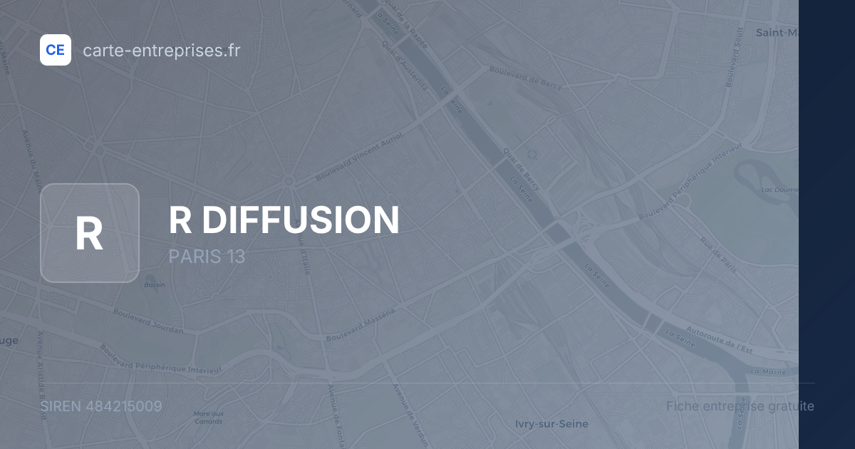 R DIFFUSION — 484215009 — fiche entreprise