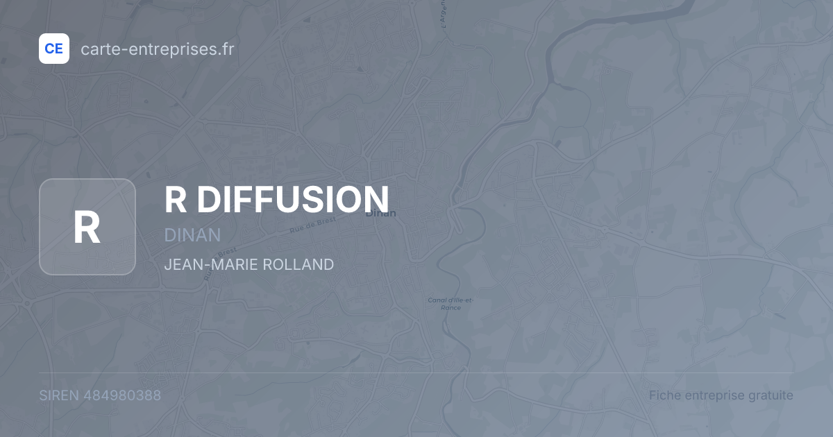 R DIFFUSION — 484980388 — fiche entreprise