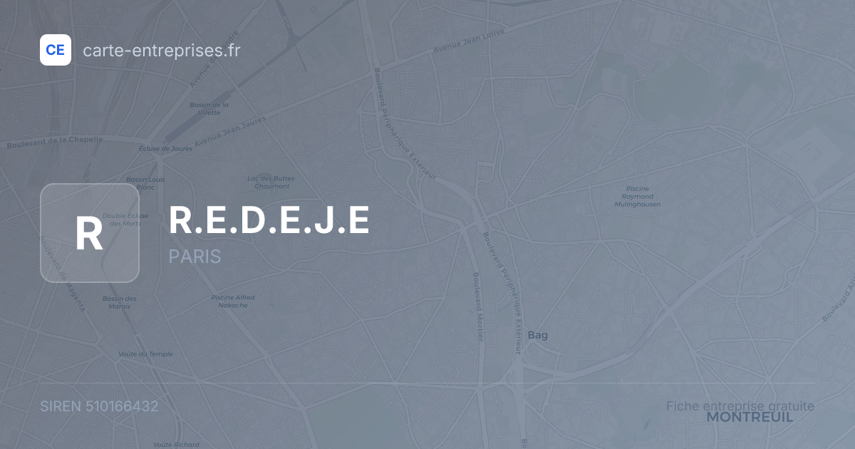 R.E.D.E.J.E — 510166432 — fiche entreprise