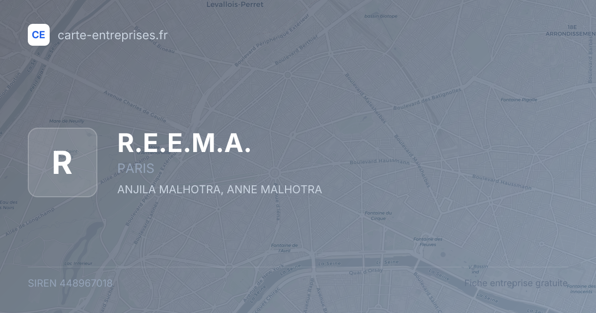 R.E.E.M.A. — 448967018 — fiche entreprise