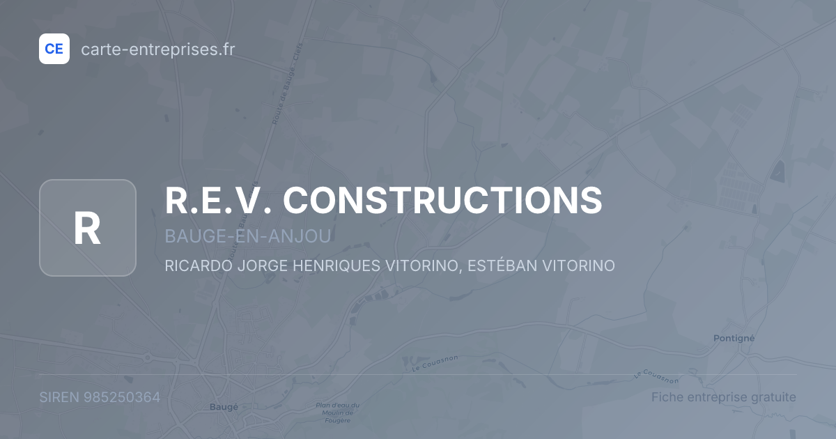 R.E.V. CONSTRUCTIONS — 985250364 — fiche entreprise