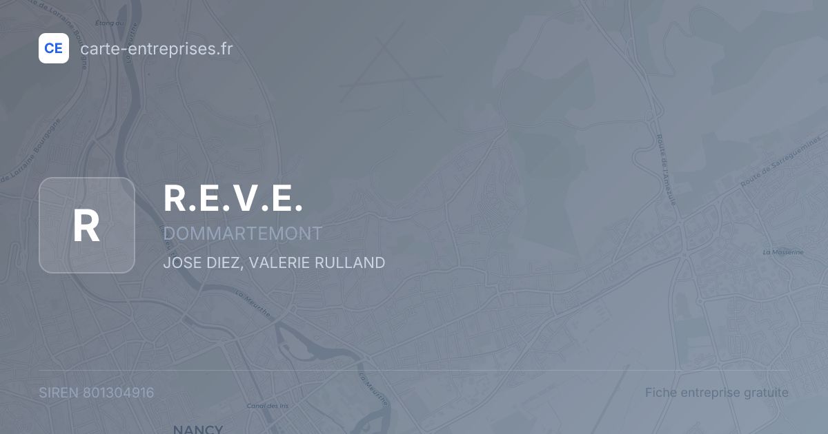 R.E.V.E. — 801304916 — fiche entreprise