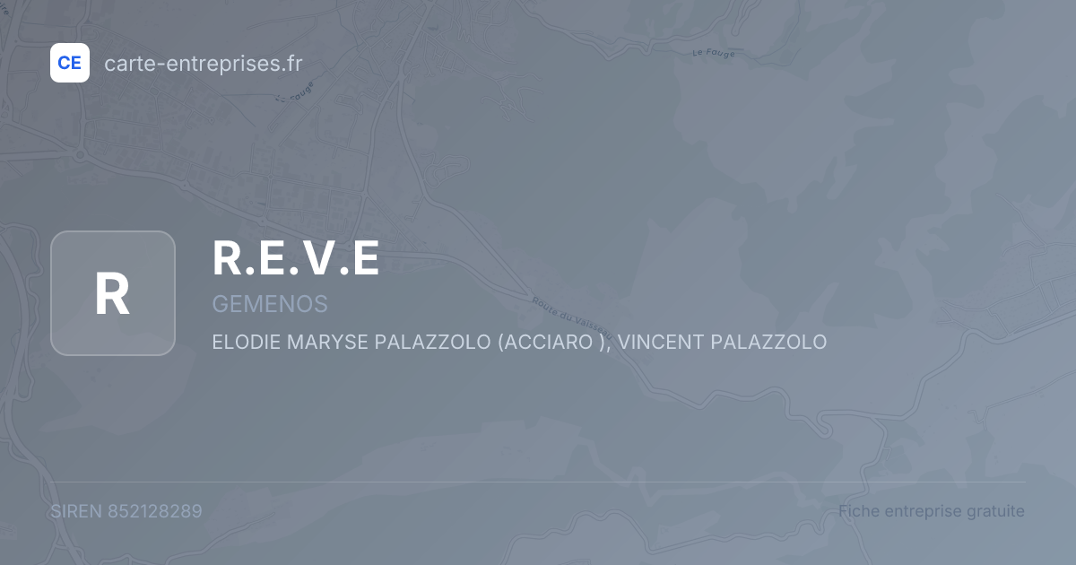 R.E.V.E — 852128289 — fiche entreprise