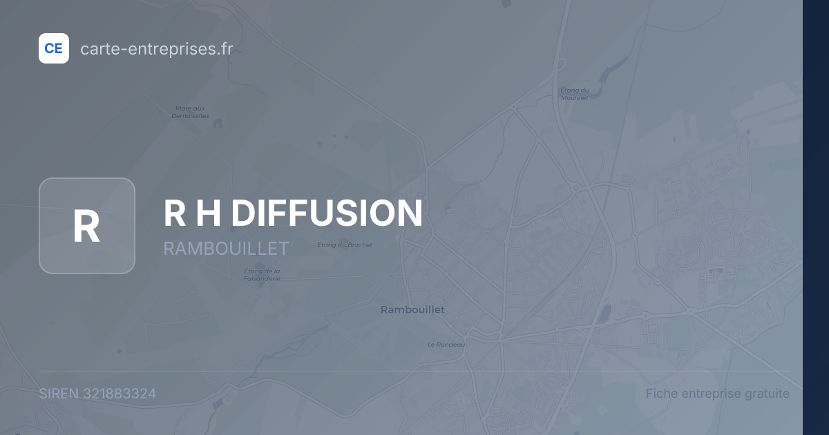 R H DIFFUSION — 321883324 — fiche entreprise