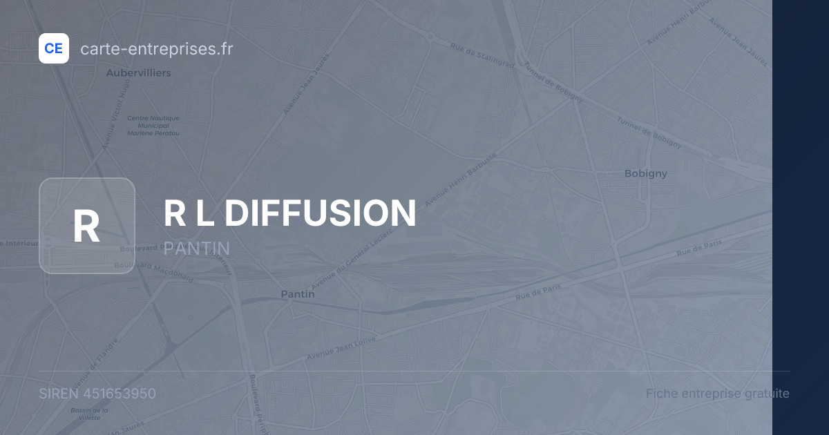 R L DIFFUSION — 451653950 — fiche entreprise