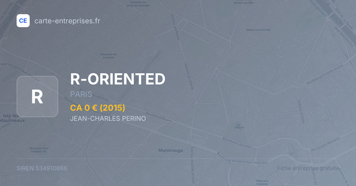 R-ORIENTED — 534910666 — fiche entreprise