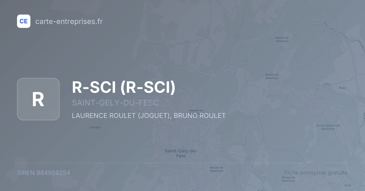 R-SCI — 984959254 — fiche entreprise