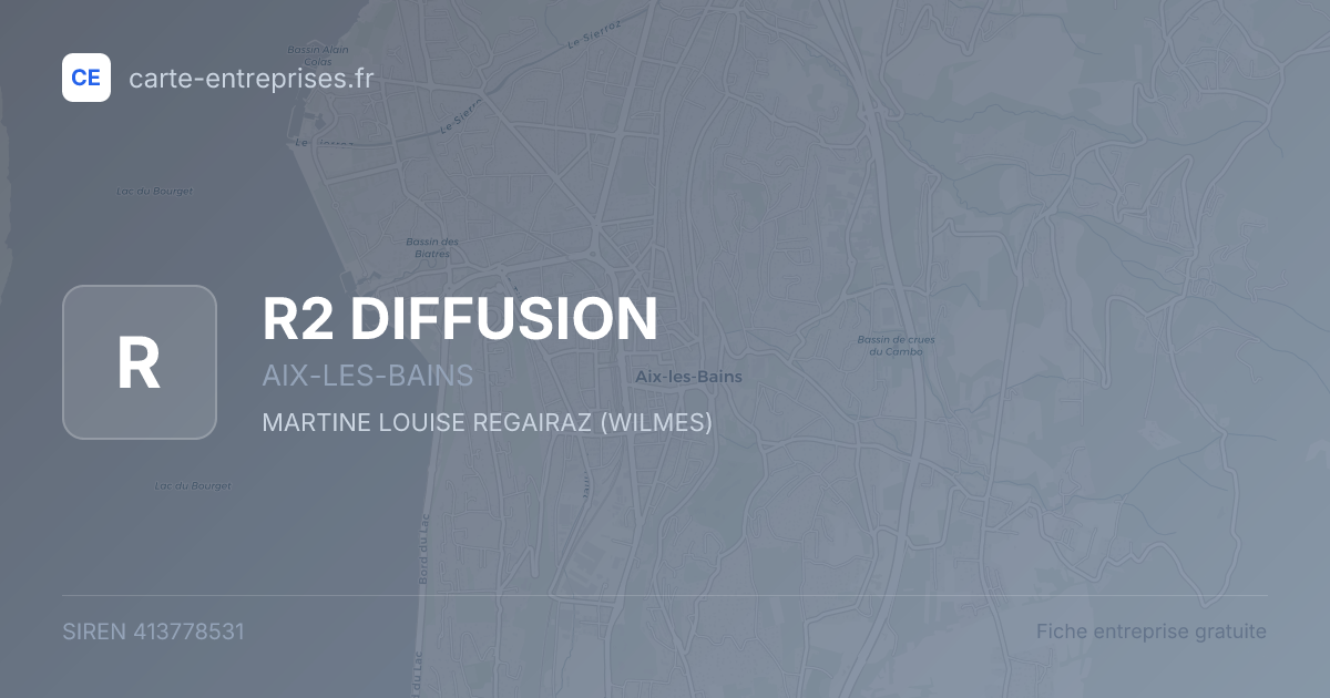 R2 DIFFUSION — 413778531 — fiche entreprise