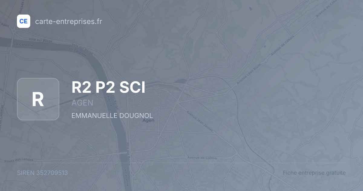 R2 P2 SCI — 352709513 — fiche entreprise