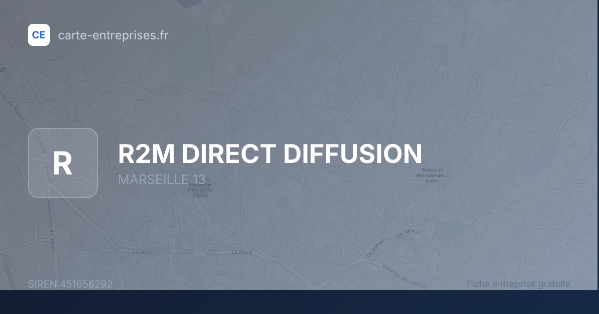 R2M DIRECT DIFFUSION — 451656292 — fiche entreprise