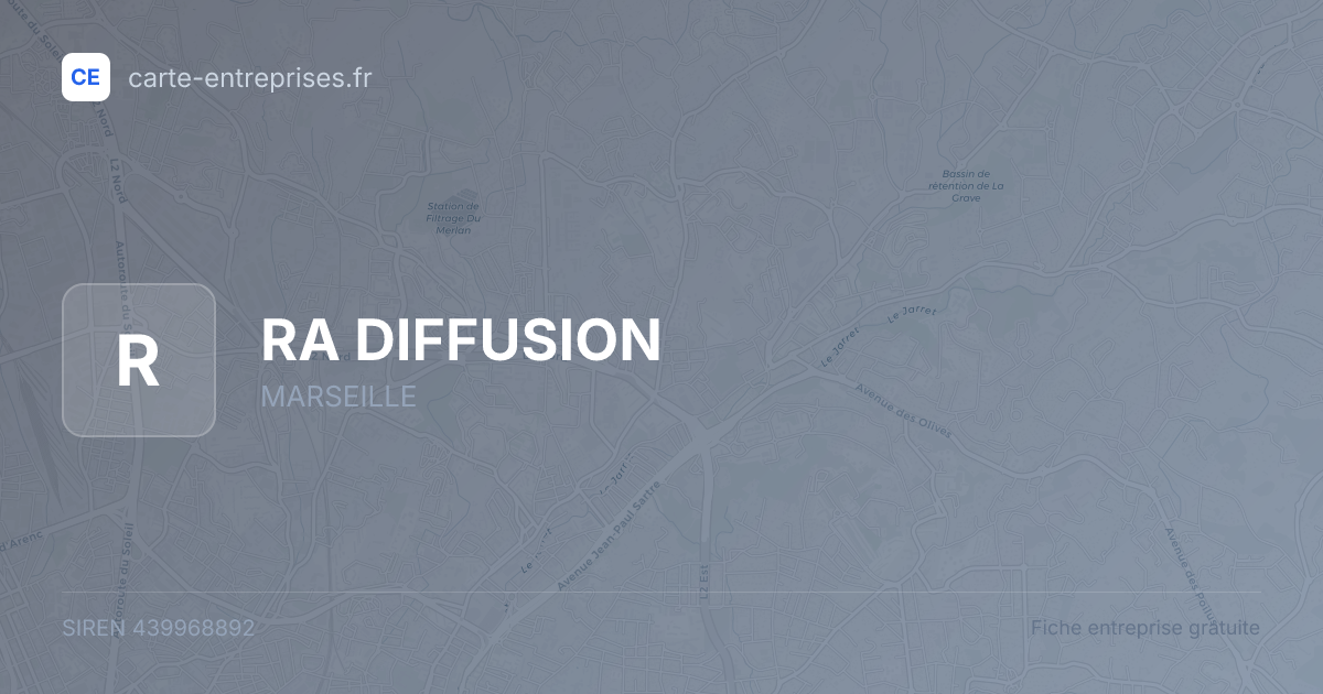 RA DIFFUSION — 439968892 — fiche entreprise