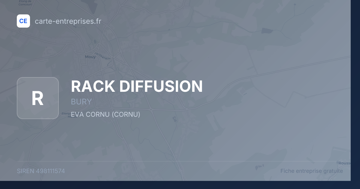 RACK DIFFUSION — 498111574 — fiche entreprise
