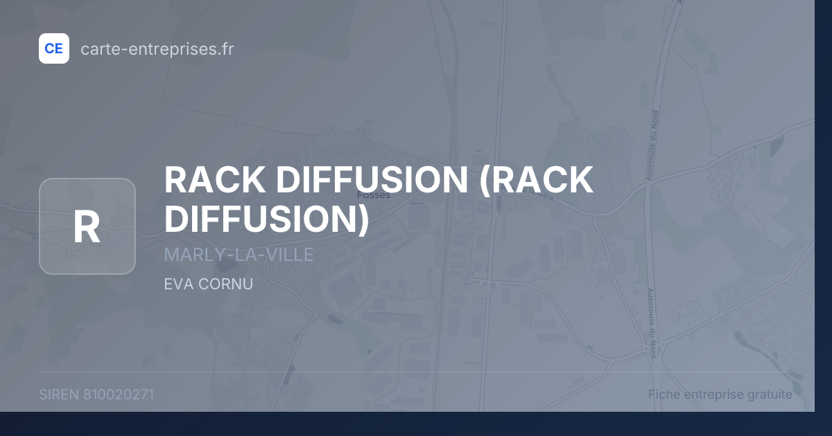 RACK DIFFUSION — 810020271 — fiche entreprise