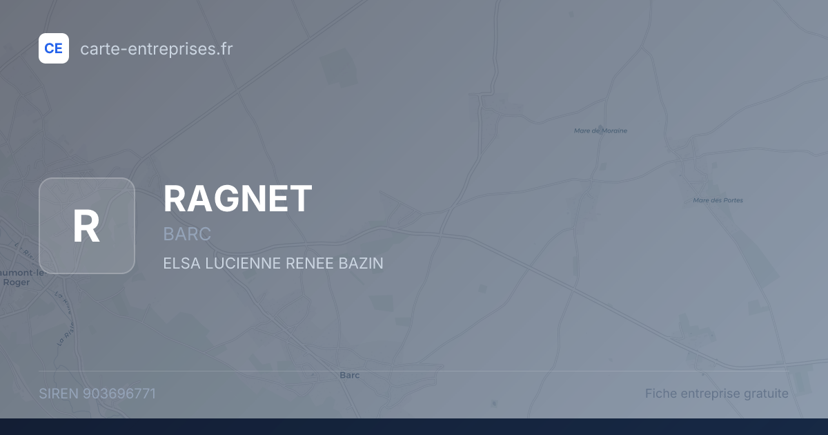 RAGNET — 903696771 — fiche entreprise