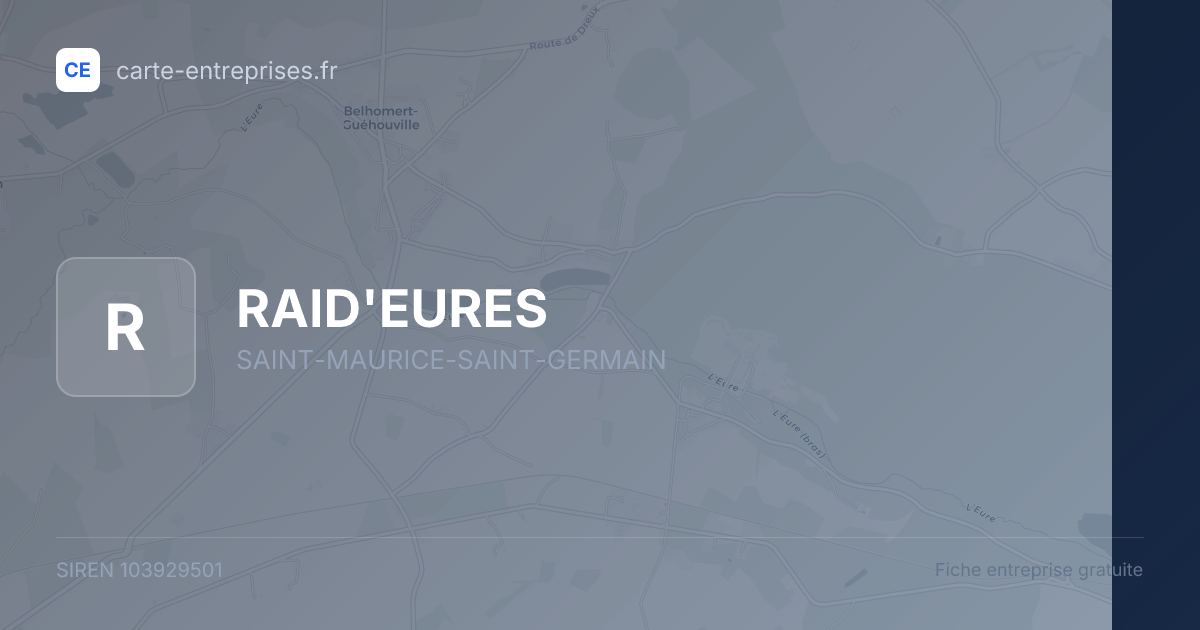 RAID'EURES — 103929501 — fiche entreprise