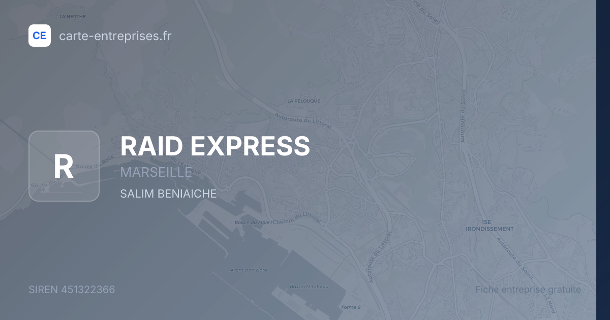 RAID EXPRESS — 451322366 — fiche entreprise