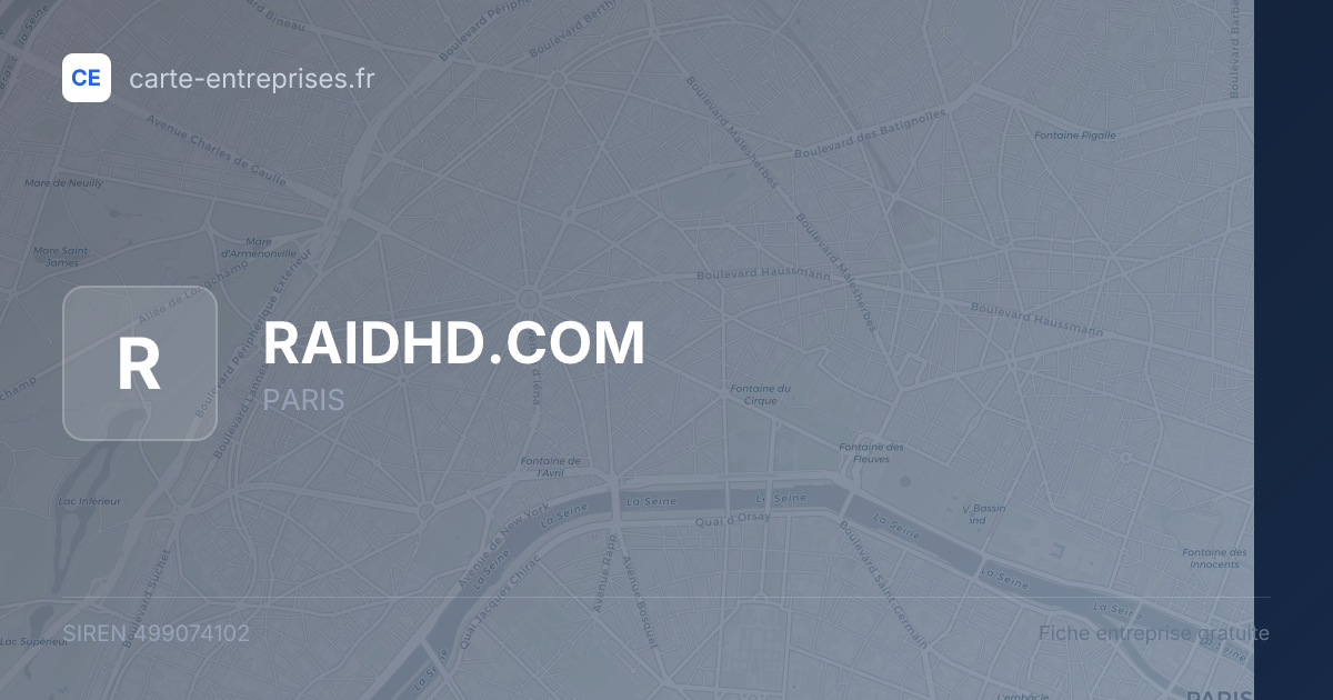RAIDHD.COM — 499074102 — fiche entreprise