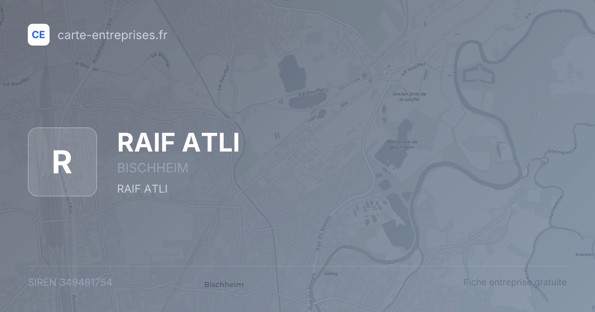 RAIF ATLI — 349481754 — fiche entreprise