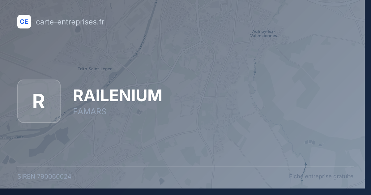 RAILENIUM — 790060024 — fiche entreprise