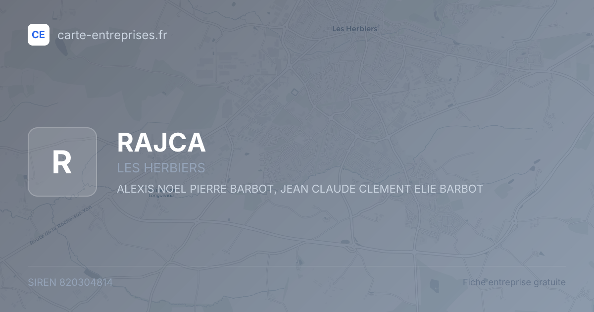 RAJCA — 820304814 — fiche entreprise