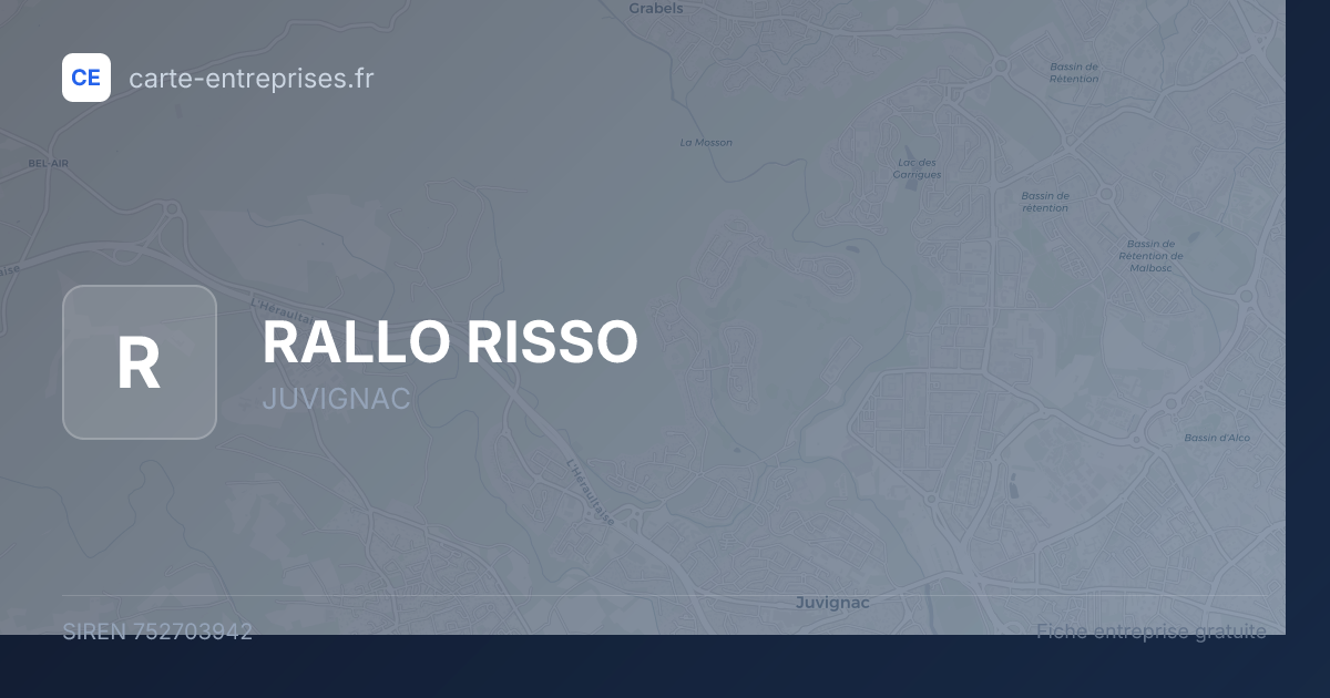 RALLO RISSO — 752703942 — fiche entreprise