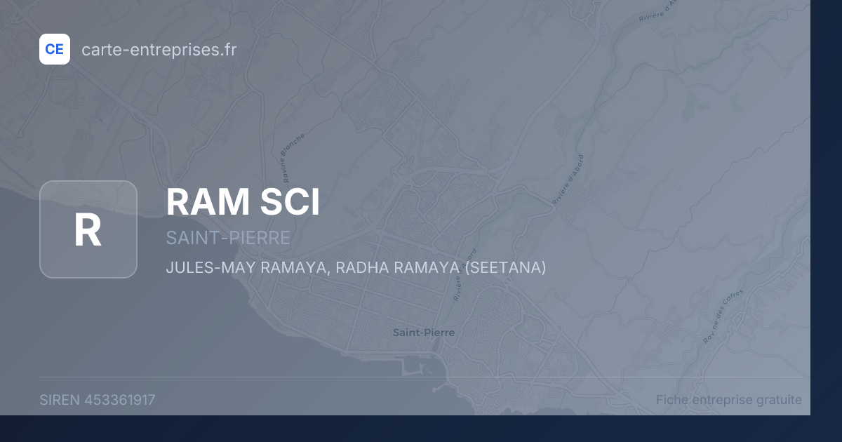 RAM SCI — 453361917 — fiche entreprise