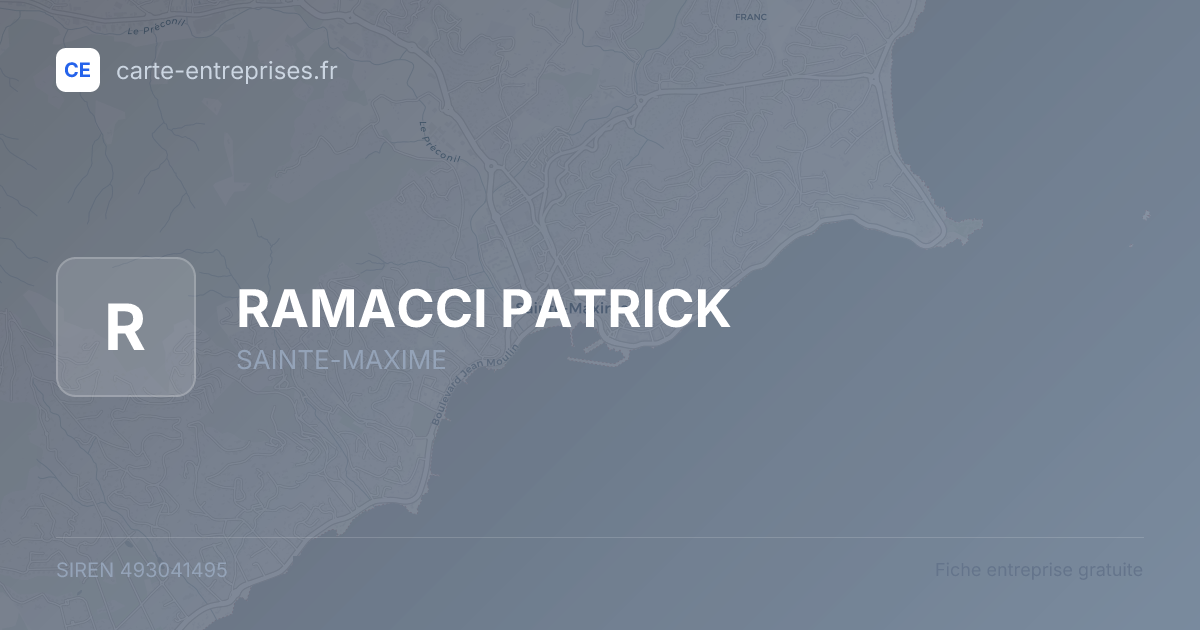 RAMACCI PATRICK — 493041495 — fiche entreprise