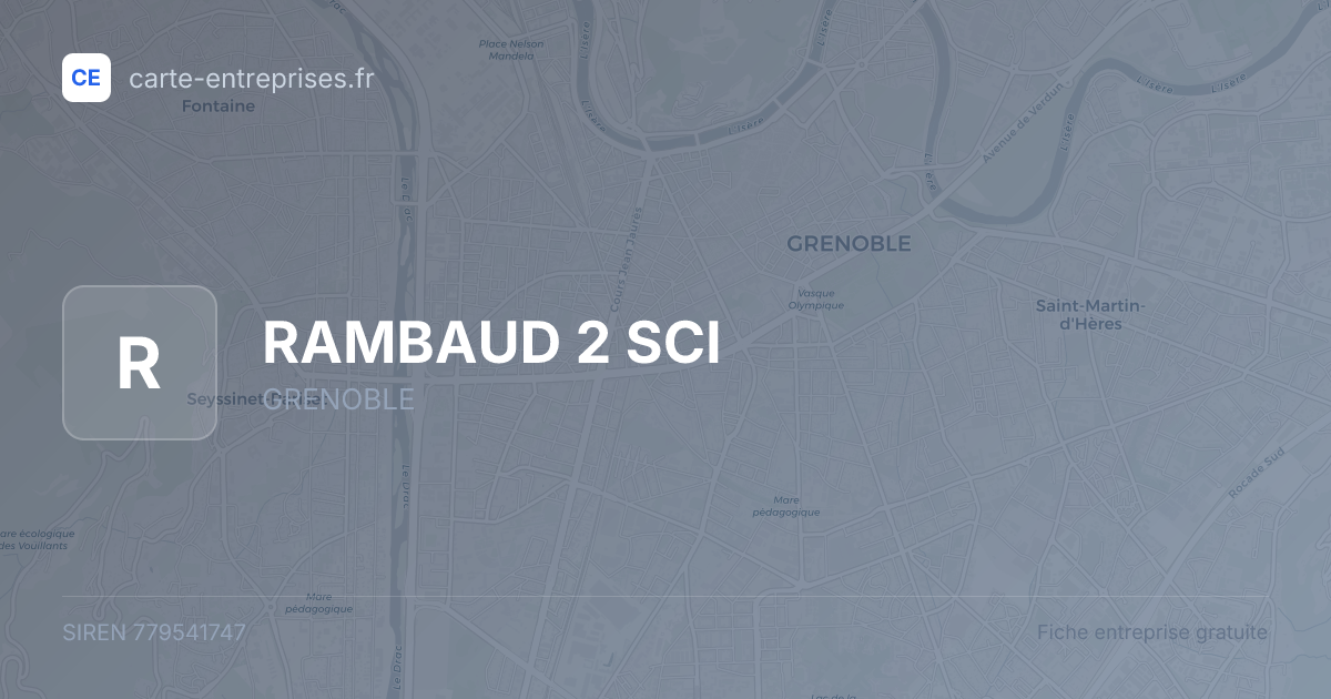 RAMBAUD 2 SCI — 779541747 — fiche entreprise