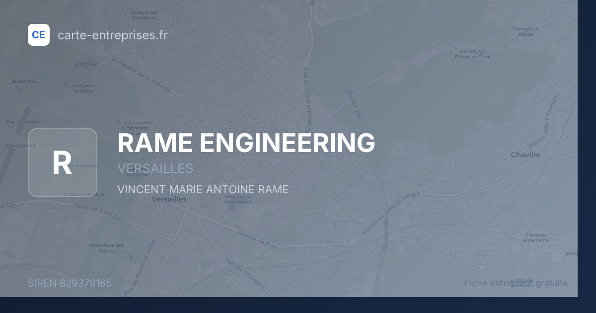 RAME ENGINEERING — 829378165 — fiche entreprise