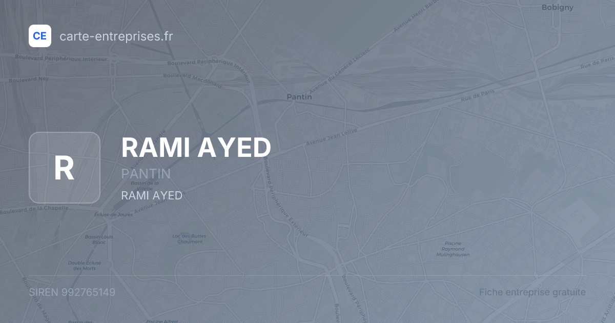 RAMI AYED — 992765149 — fiche entreprise